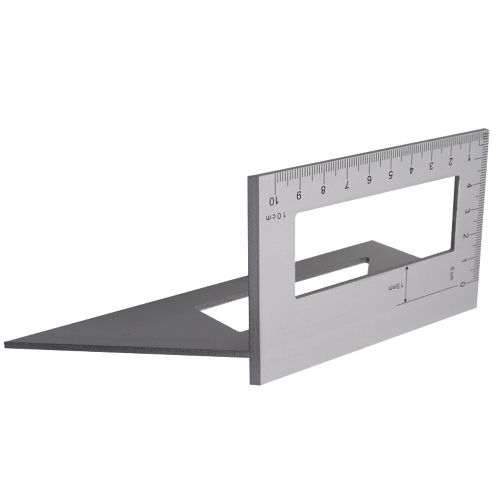 45/90 Right Angle Ruler Save Time Energy Aluminum Alloy Engineers Combination Square Angle Ruler