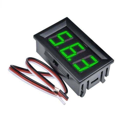 DM Mini LED Voltage Meter 0.56 Inches Panel Voltmeter 3 Bits Digital LED Tube Voltmeter Voltage Tester DC 0 -30 V