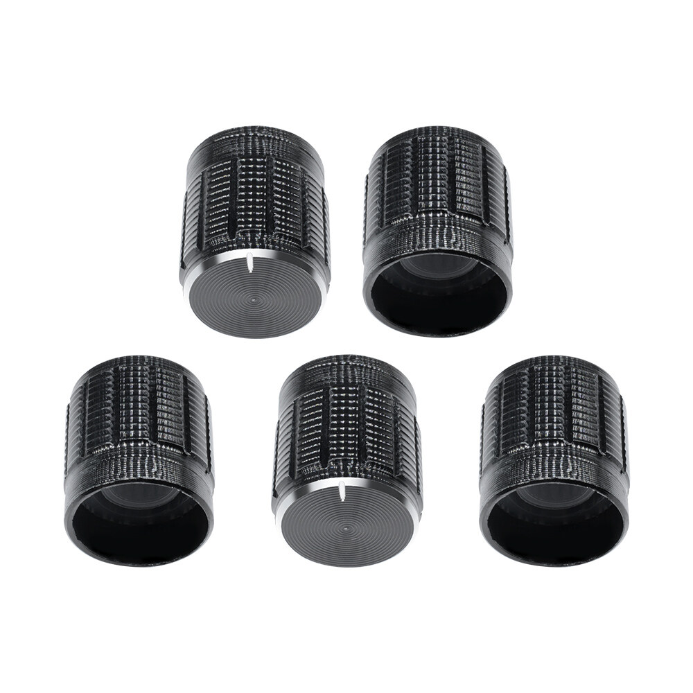 Original Aideepen 5/10PCS Volume Control Rotary Knobs For 6mm Dia Knurled Shaft Potentiometer