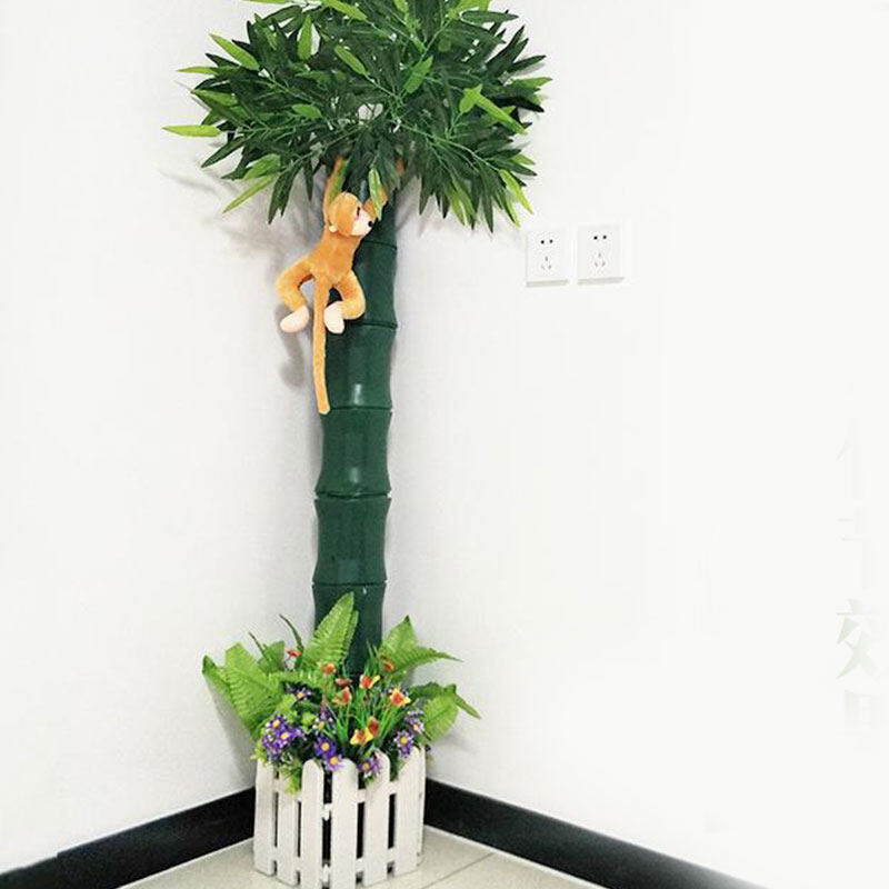 CIMABUE 1PC Wall Bamboo Bark Simulation Bark Plastic Birch Bark Artificial Plant Fake Tree Bark Indoor Pipe Decoration Water Pipe Column Natural