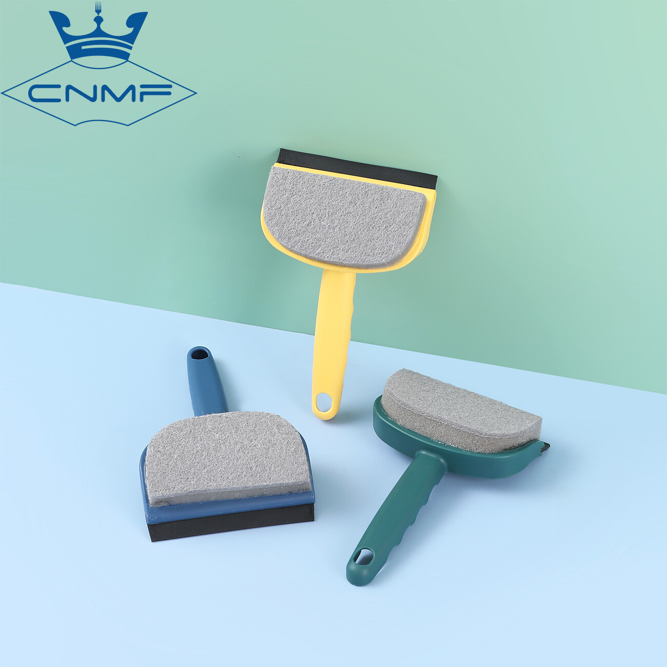 CNMF Dual Use Sponge Silicone Glass Wiper Cleaning Brush