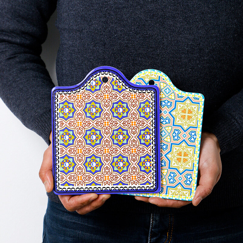 OMK Bohemian style ceramic table mat matte plate placemats & Coasters