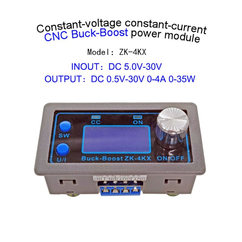 ZK-4KX DC-DC CNC Mô-đun Chuyển Đổi Buck Boost CC CV 0.5-30V 4A Bộ Điều Chỉnh Điện Áp Bước Xuống Có Thể Điều Chỉnh