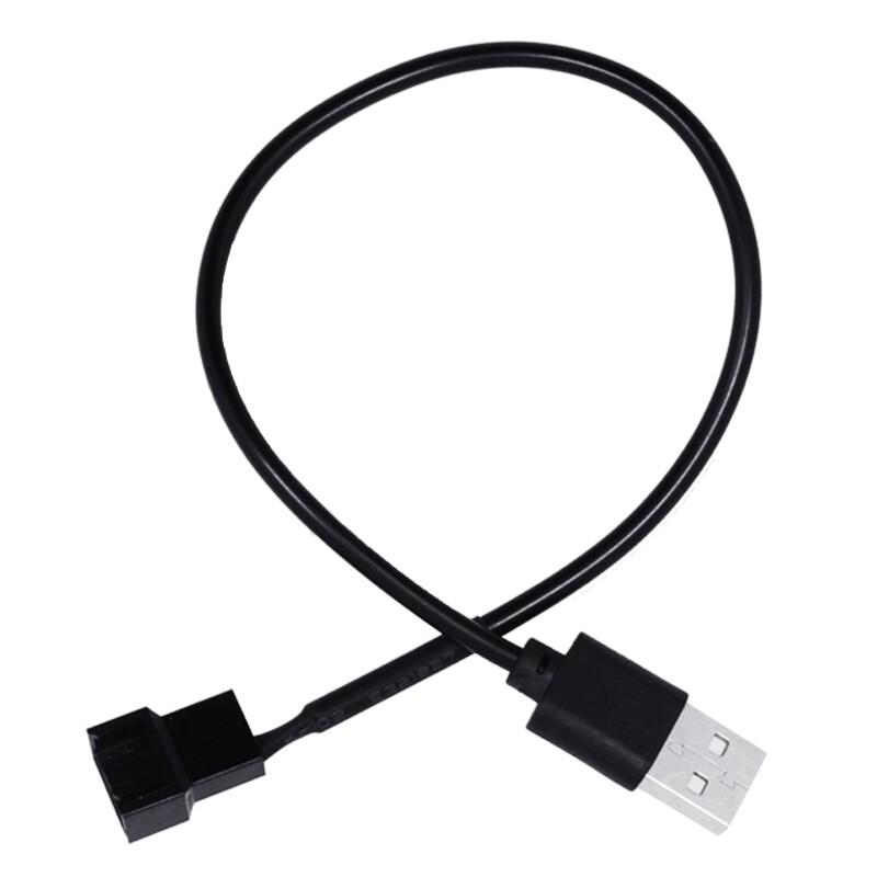 4pin female to 5v usb male usb adapter cable usb to 4pin -molex fan power connector computer for case chassis adapter cord