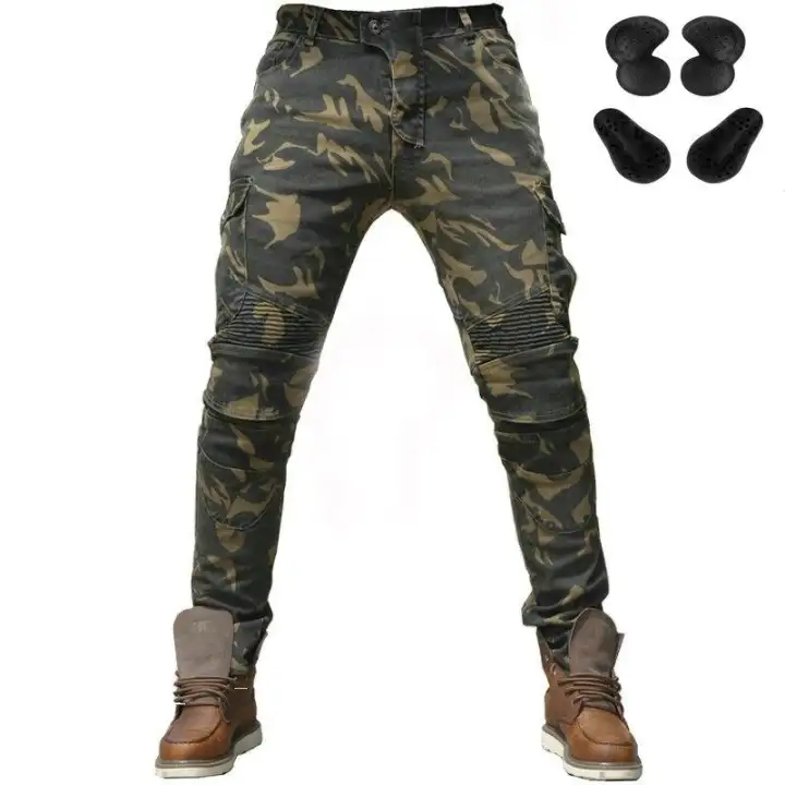 mens camo motorcycle pants