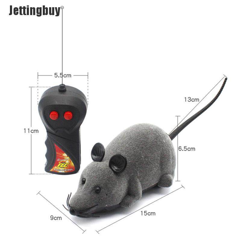 [Jettingbuy] RC Funny Wireless Electronic Remote Control Mouse Rat Pets Toy For Cats Hot