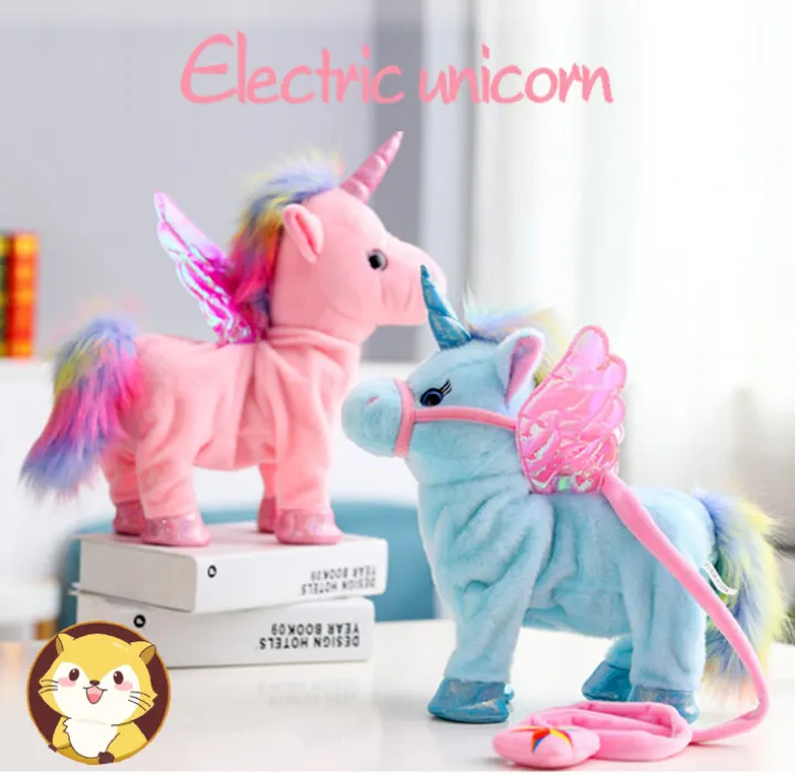 walking singing unicorn toy
