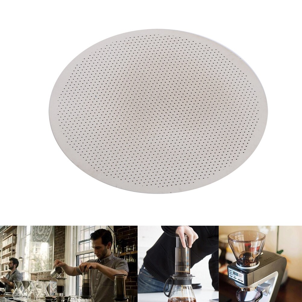 Bộ lọc cà phê bằng thép không gỉ có thể tái sử dụng cho máy pha cà phê aeropress