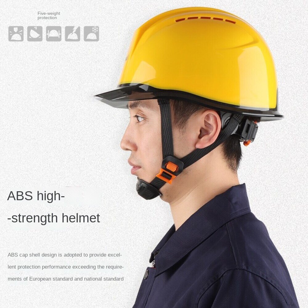 LOEBUCK helmet site GM768 white workers construction work safety helmet hat  abs breathable customizable printing | Lazada Singapore