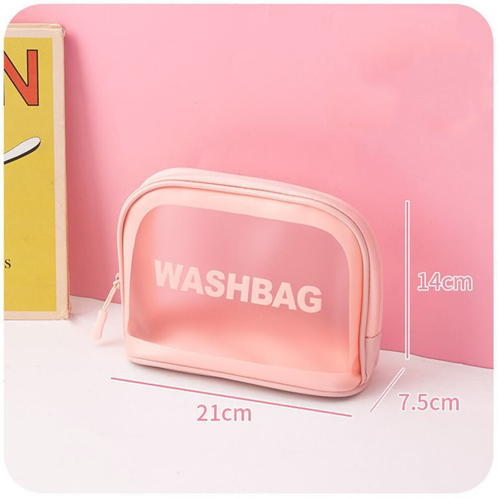 2022 Trend Zipper Bags Storage Case Organizer Makeup Clear Cosmetic Jelly Color Travel Wash Bag