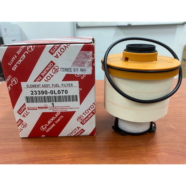 Genuine Toyota Diesel Fuel Filter Element – 23390-0L070 – With O-Ring, For 1KD 2KD Engines