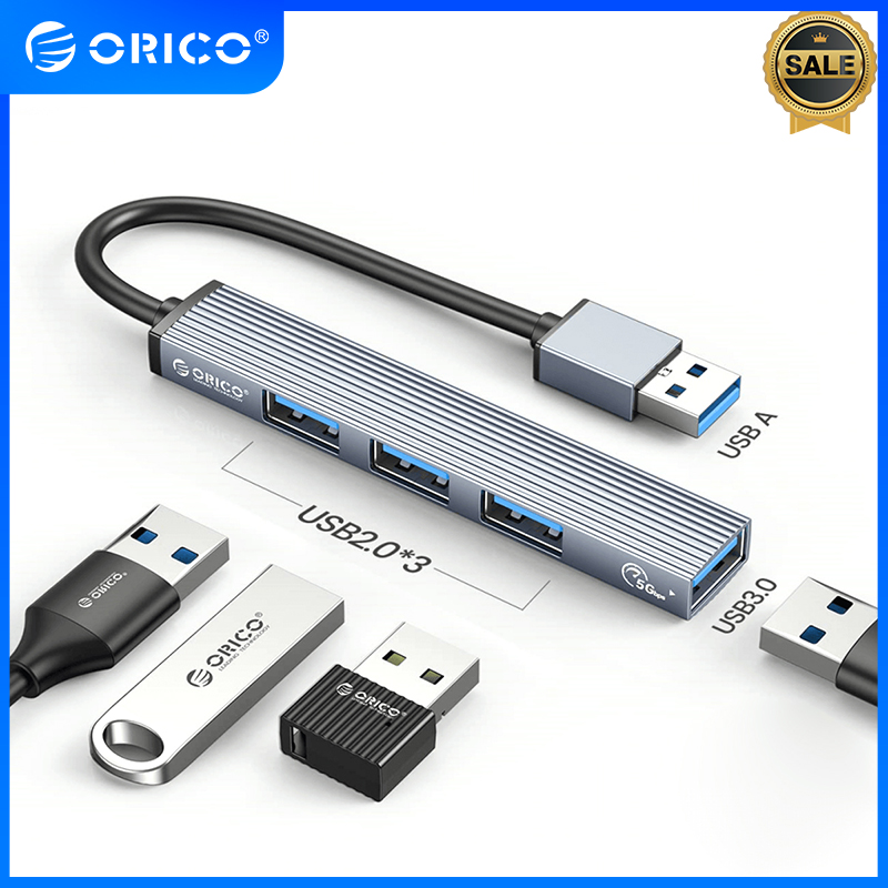 ORICO Type C HUB 4 Port USB 3.0 2.0 Multi Splitter OTG Adapter Portable TF Dock For Computer Accessories
