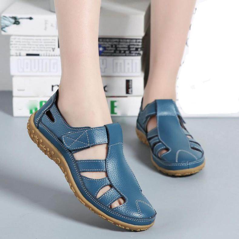 Giày Đế Bằng Đa Năng WSS Cho Nữ, Xăng Đan Thường Ngày Màu Trơn Phong Cách Cổ Điển Thời Trang giá rẻ
