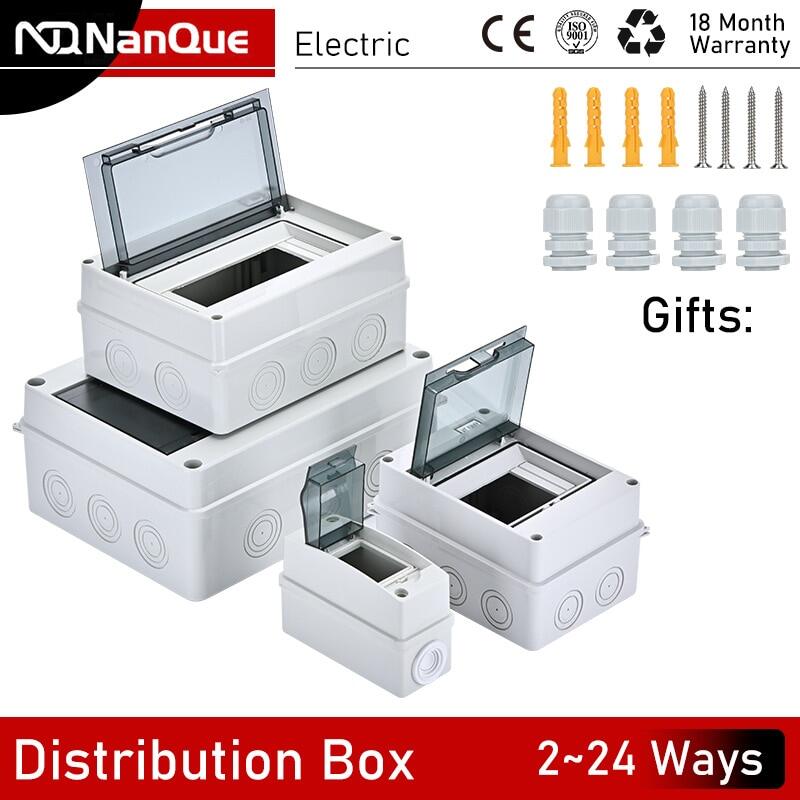 Distribution Box 1/2/5/6/8/12/15/18/20/24 Ways IP65 Waterproof MCB