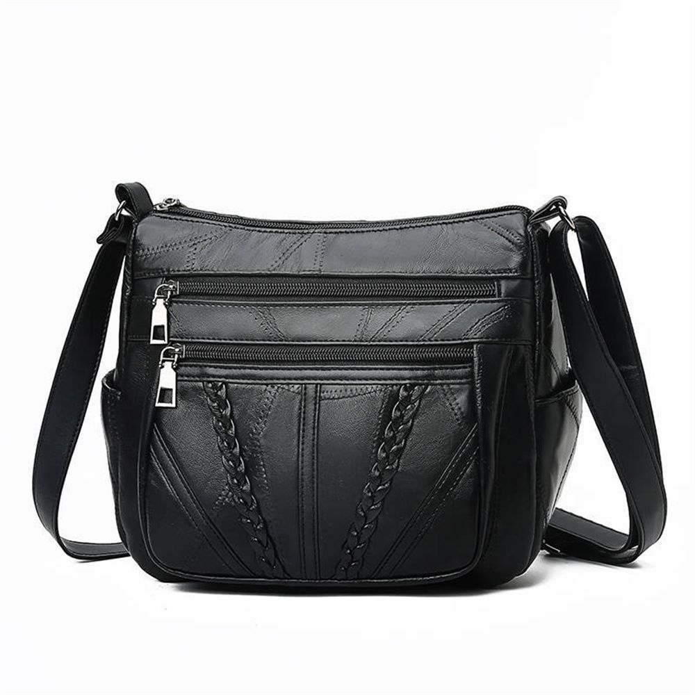 MISAP Leisure Large Capacity Underarm Bag Multi-layer Women's Handbag Shoulder Messenger Bag Buy Vegetable Bag Middle-aged Mother's Bag