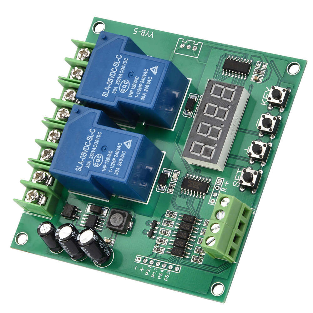YYB-5 12v 24v Motor Forward Motor Controller / Reverse Control Board Two Relay Delay Timing Cycle Module