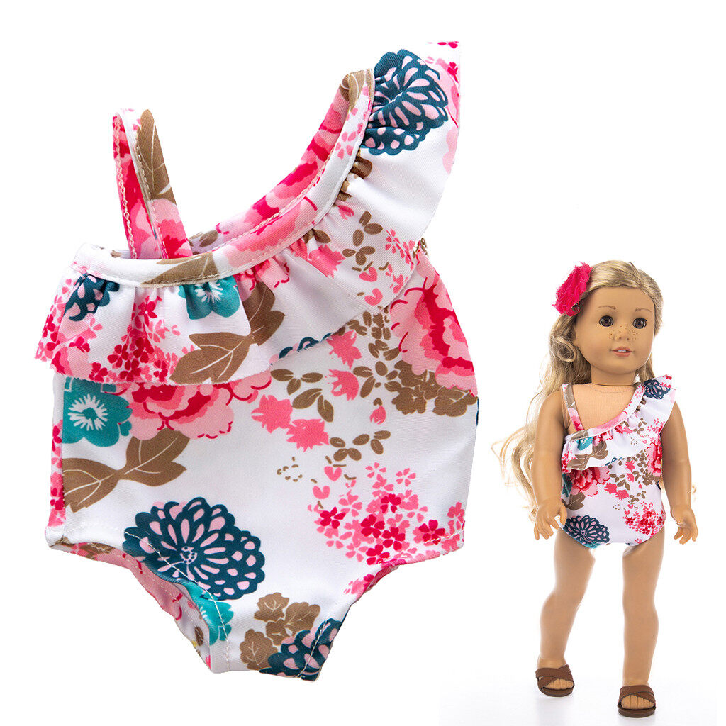 Doll Pink Swimsuit Set Bikini Coat Backpack for 18/'/' AG American Doll Doll