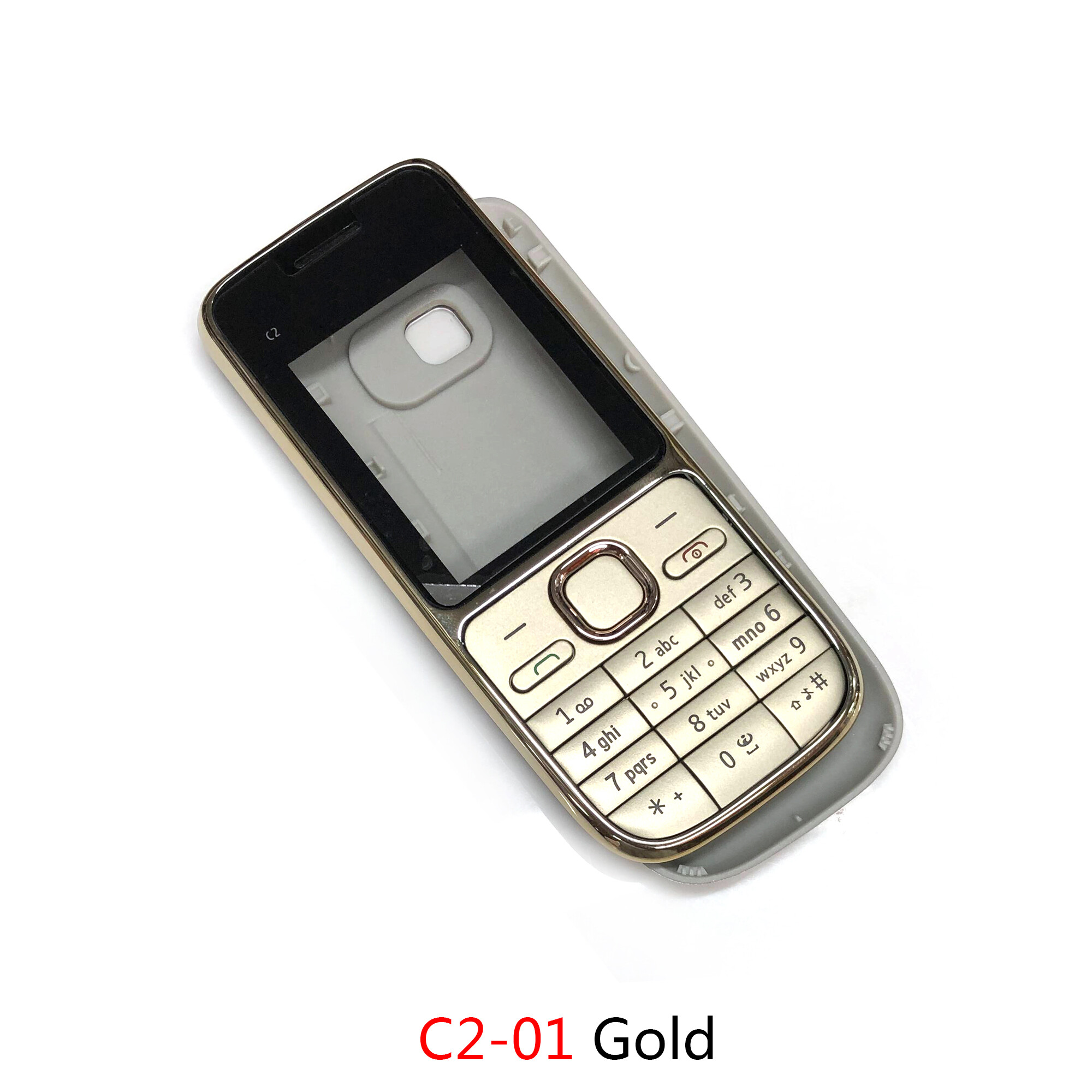Mobile phone housing cover case keypad for nokia 2310 2690 2730 c2-01 battery rear cover repair parts