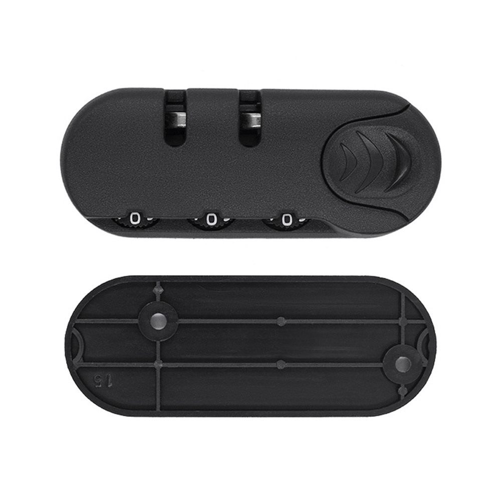 Black Combination Iron Core Lock 3 Digit Combination Padlock Accessories for Bags Lock Luggage Suitcase Travel Bag Code Lock