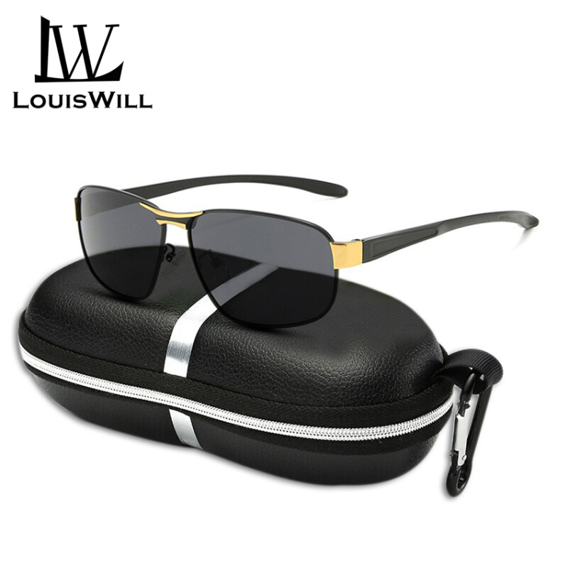 Giá bán LouisWill Men Sunglasses Polarized Sunglasses UV400 TAC Lens Sunglasses Men Adjustable Elastic Temples Alloy Eyewear Aluminum Magnesium Light Frame Polarized Sun Glasses for Men