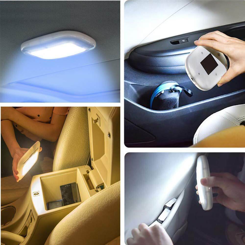 Đèn Chiếu Sáng Nội Thất Vòm Xe Hơi EKLEVA Đèn LED Đọc Sách Công Tắc Cảm Ứng USB Sạc Từ Tính Không Khoan Dễ Sử Dụng Hơn Tủ Quần Áo Treo Tường Phòng Gia Đình Đèn Trần Gắn Trên Nóc Xe Đèn Ban Đêm