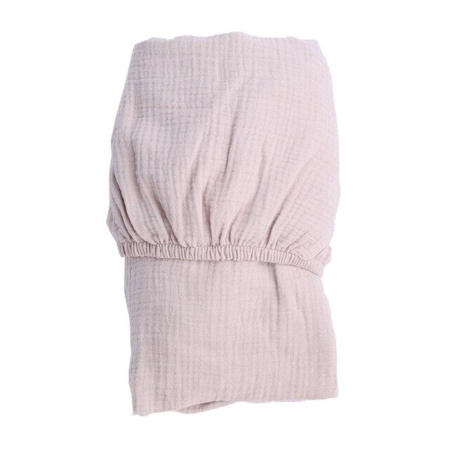 Stretchy Baby Fitted Bassinet Sheet Cradle Basket Pad Sheet Mattress Cover Crib Bed Soft Cotton Double Gauze Sheet