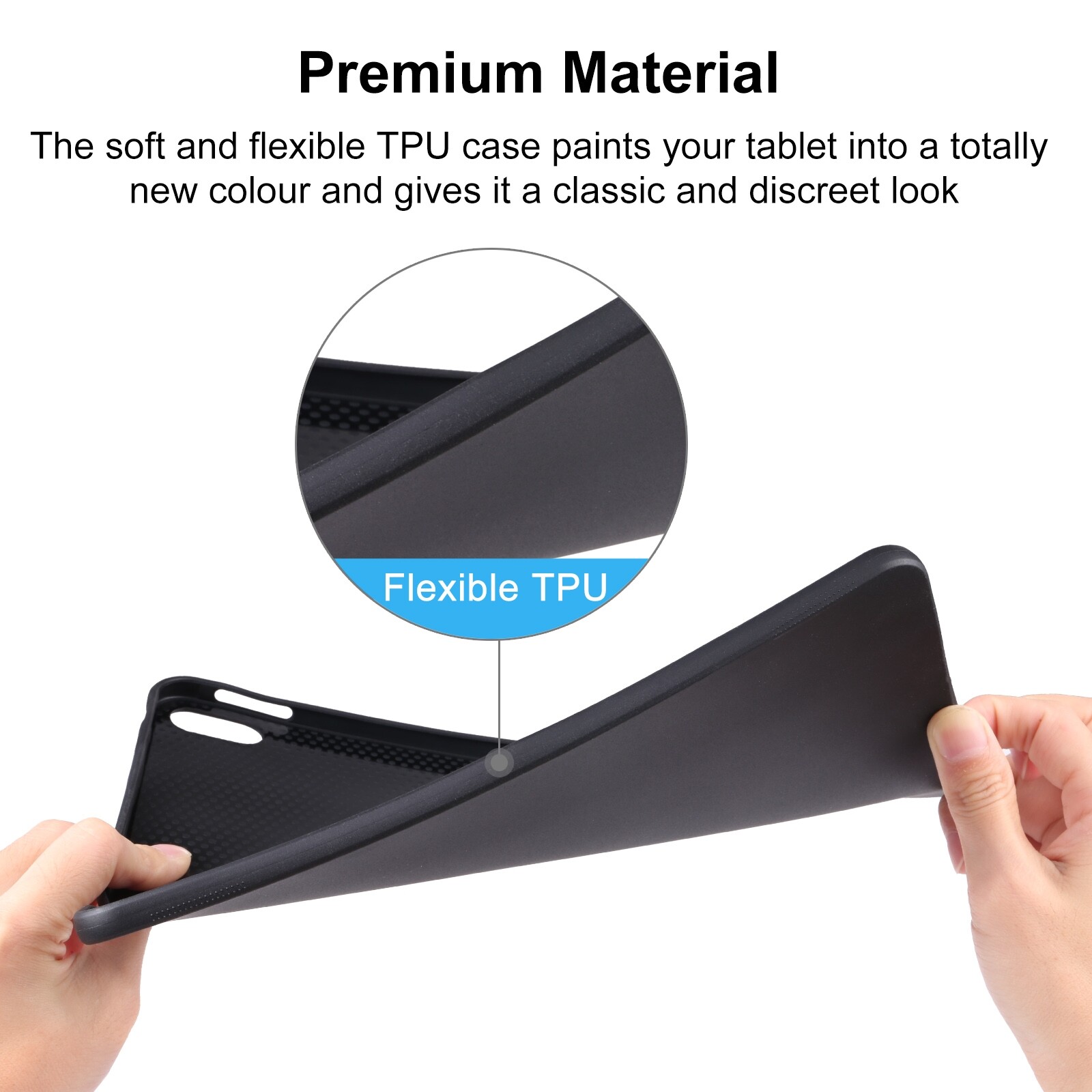 For Samsung Galaxy Tab A 10.1 2019 / T515 TPU Tablet Case(Black)（Fast Delivery)