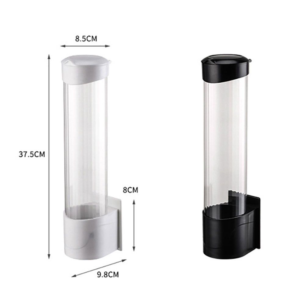 ELEVE Disposable Paper Cups Wall Mounted Dustproof Automatic Plastic Storage Rack Cup Dispenser Cup Remover Cup Holder