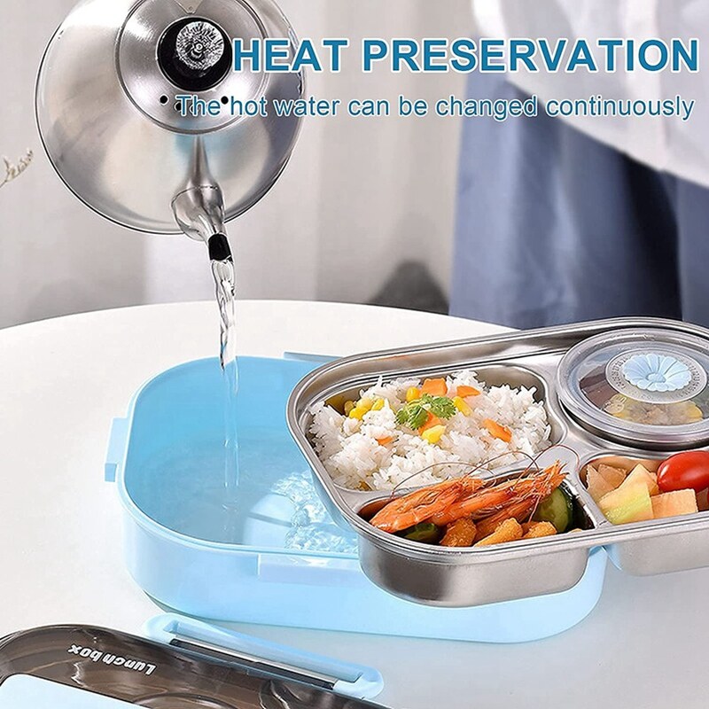 1.5L Bento Boxes for Student, Thermal Insulation Bento Lunch Box Tableware Set,Lunch Containers for Kids Lunch Box