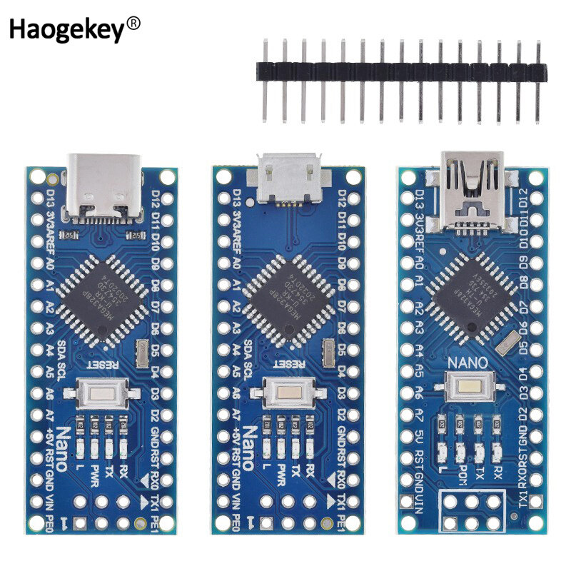 Type-c/micro usb ch340 nano 3.0 atmega328p controller board compatible with arduino nano ch340 usb driver nano v3.0 atmega328