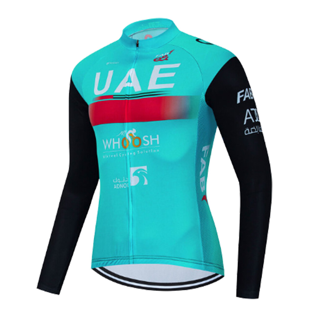 UAE 2023 Bike Team Cycling Jersey Summer Long Sleeve Quick-dry Cycling Clothing MTB Bike Tops Breathable Men Bicycle Shirts