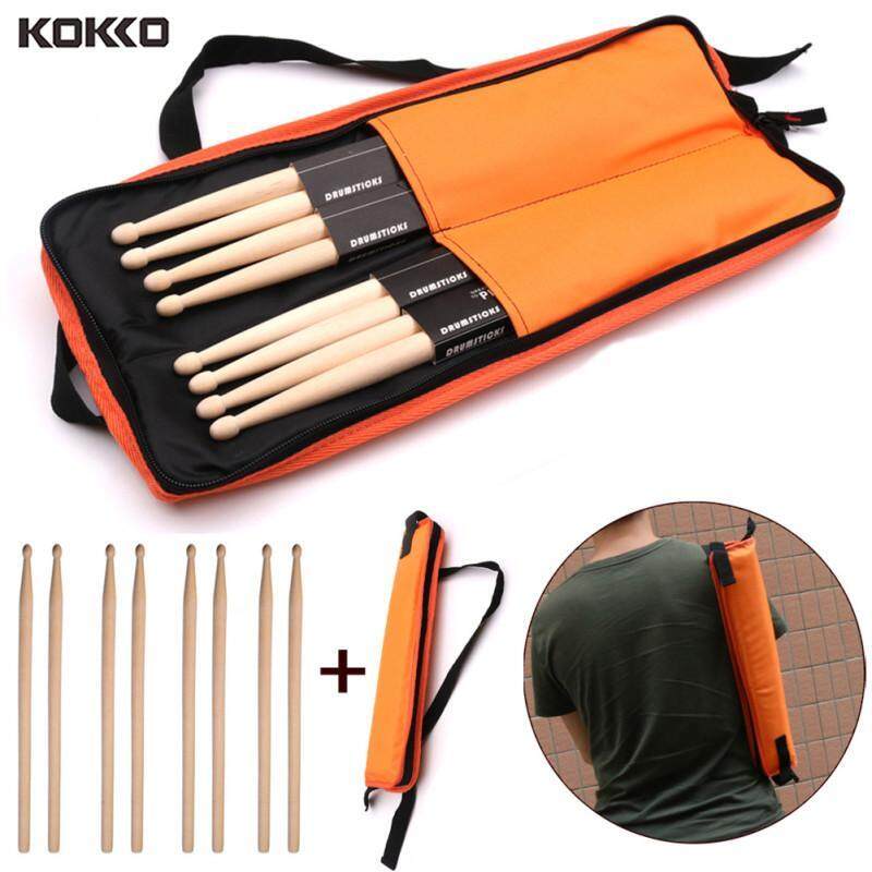KOKKO Trống Gậy 5A Cổ Điển Phong Dùi Trống cho Nhạc Jazz Combo Bài Tập Hiệu Suất + Túi 8 Cái