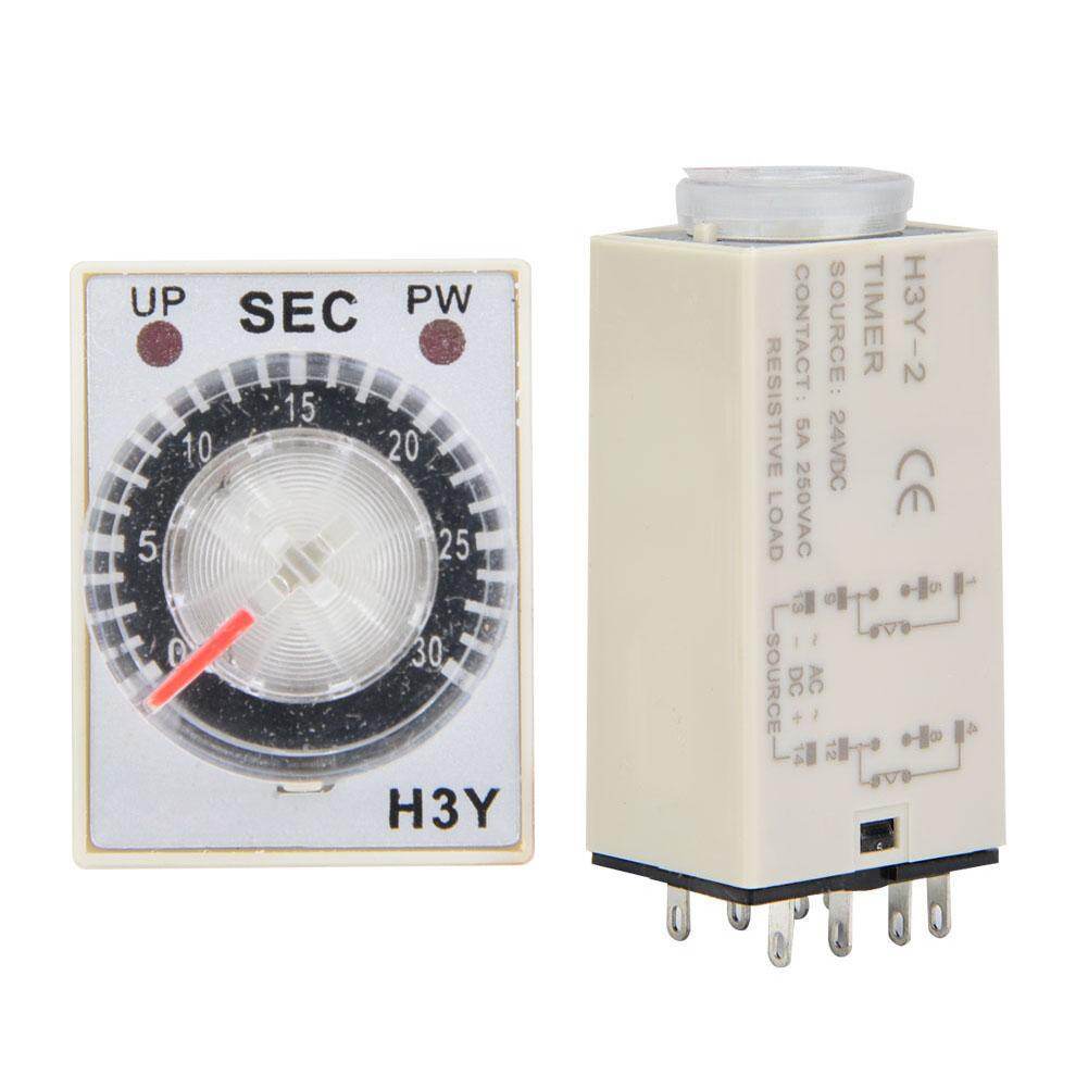Time Relay 24V DC, H3Y-2 Delay Timer, Time Control Switch 1/3/6/10/30/60S
