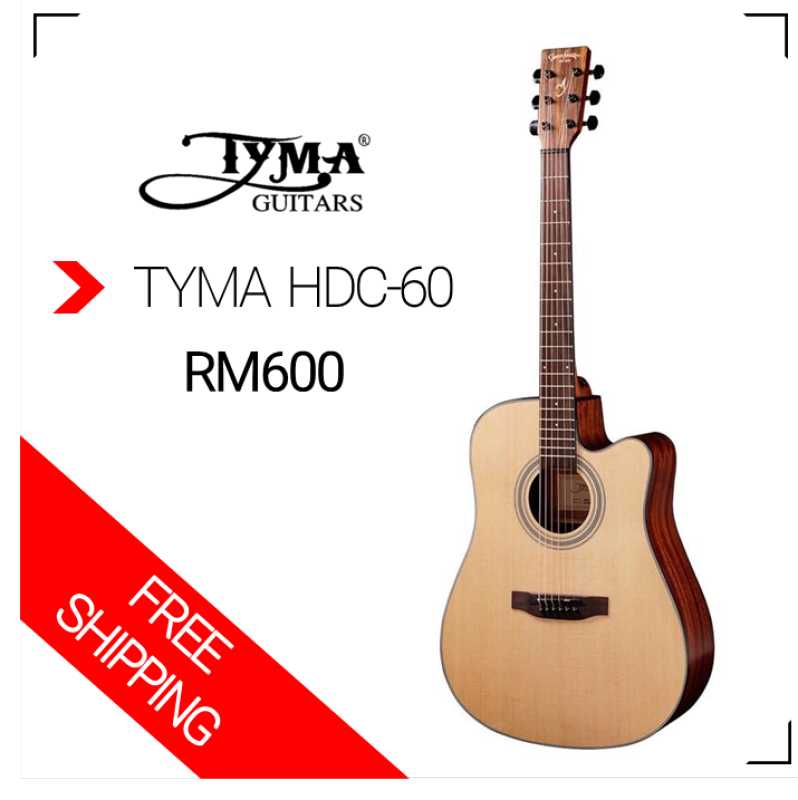 Guitar (Acoustic) TYMA HDC-60 Malaysia