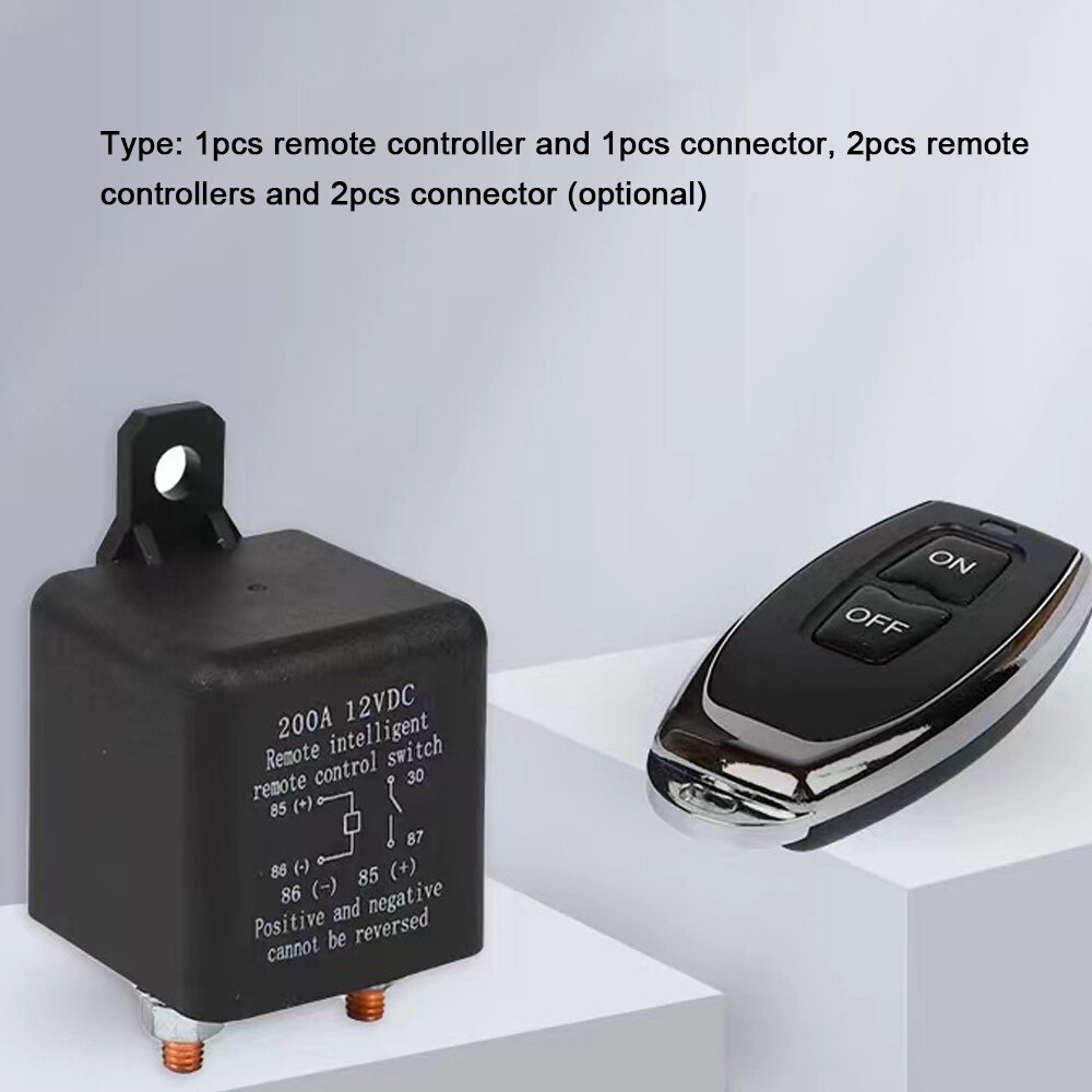 Điều Khiển Từ Xa Cảm Biến Thông Minh 12 V Rơle Xe Hơi 200A Kép Điều Khiển Từ Xa Không Dây Công Tắc Ngắt Kết Nối Vòng Xoắn Dây Đồng Công Tắc Cắt Mát Ắc Quy