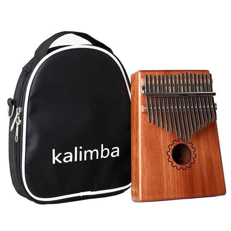 NiceToEmpty 17 Key Kalimba Thumb Piano Pocket Thumb Piano Mahogany Body,Finger Percussion Keyboard with Instruction and Tune Hammer Malaysia