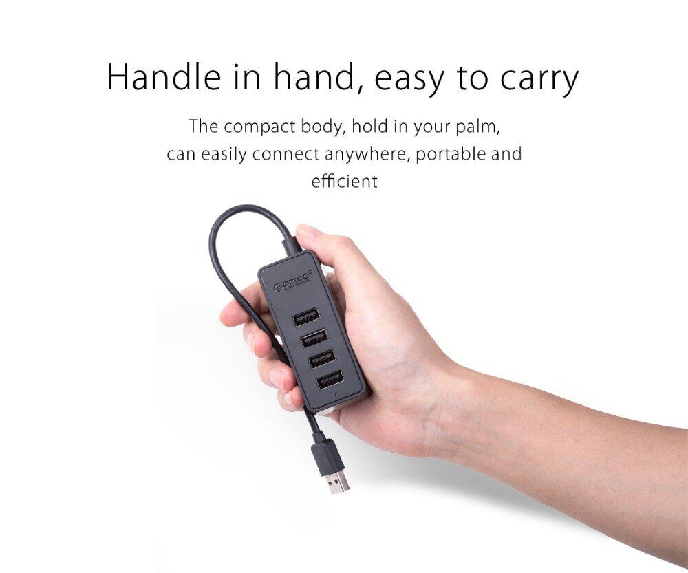 ORICO 4 Port USB 2.0 HUB with Micro USB and Type-A Input USB2.0 Splitter for iMac Computer Laptops phone Macbook Tablet USB HUB