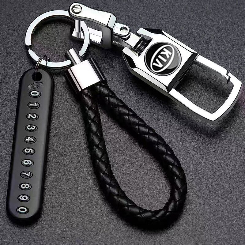 Xuming Kia Car Logo Keychain Creative Car Key Chain Alloy Metal Keyring