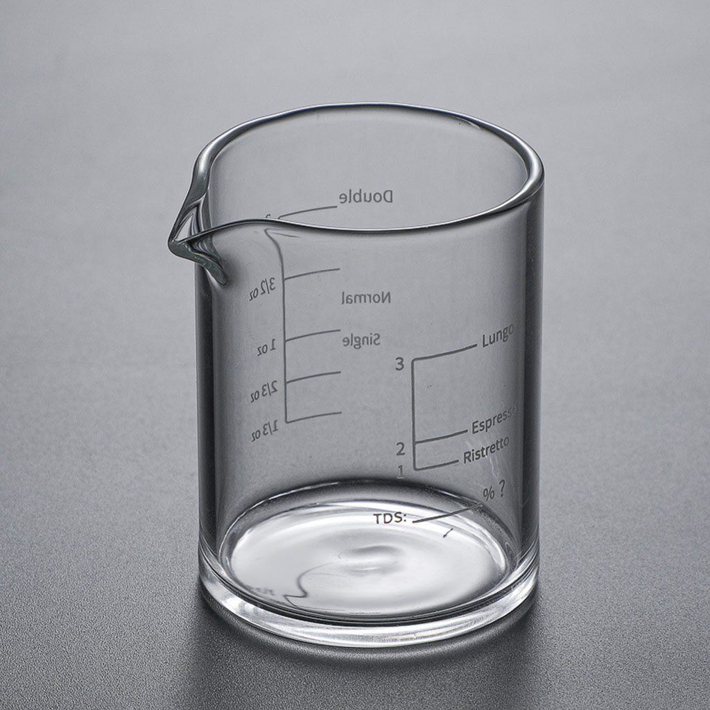 Baoblaze Clear Espresso Shot Glass Measuring Cup for Tequila Kitchen 3.38 oz 100ML