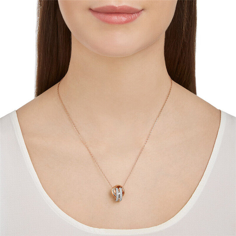 Rose Gold Buckle Necklace Gift for Girlfriend