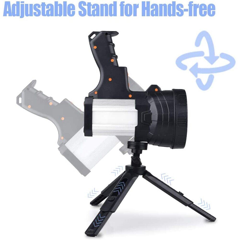 Most Powerful LED Flashlight Torchlight USB Rechargeable Work Light 10000mAh Long Lasting Handheld Spotlight Searchlight