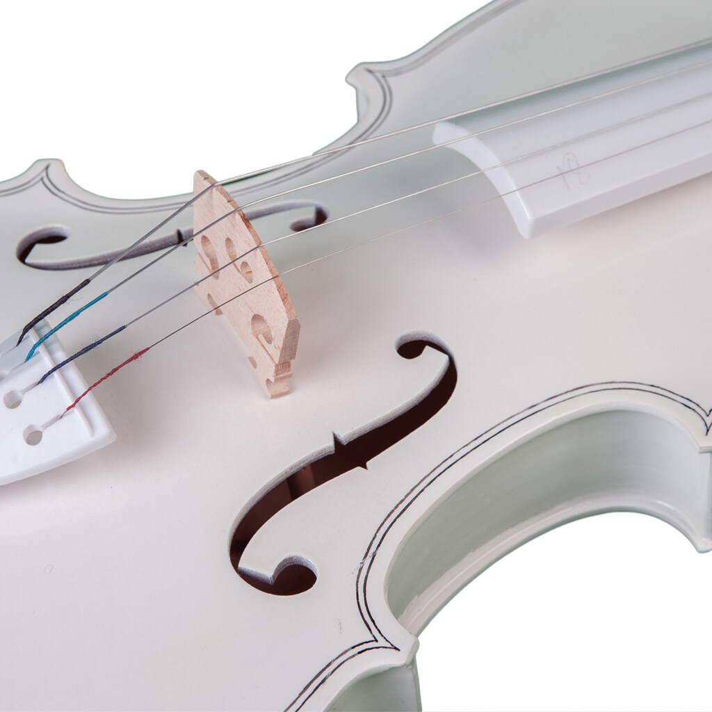 Còn Hàng Kowaku 4/4 Acoustic White Violin Maple Vân Sam Với Vỏ Cho Người Mới Bắt Đầu