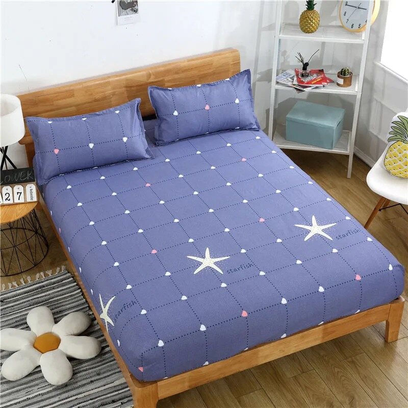Bộ Ga Trải Giường Cotton Cao Cấp Đơn Cỡ Queen King 3 Trong 1