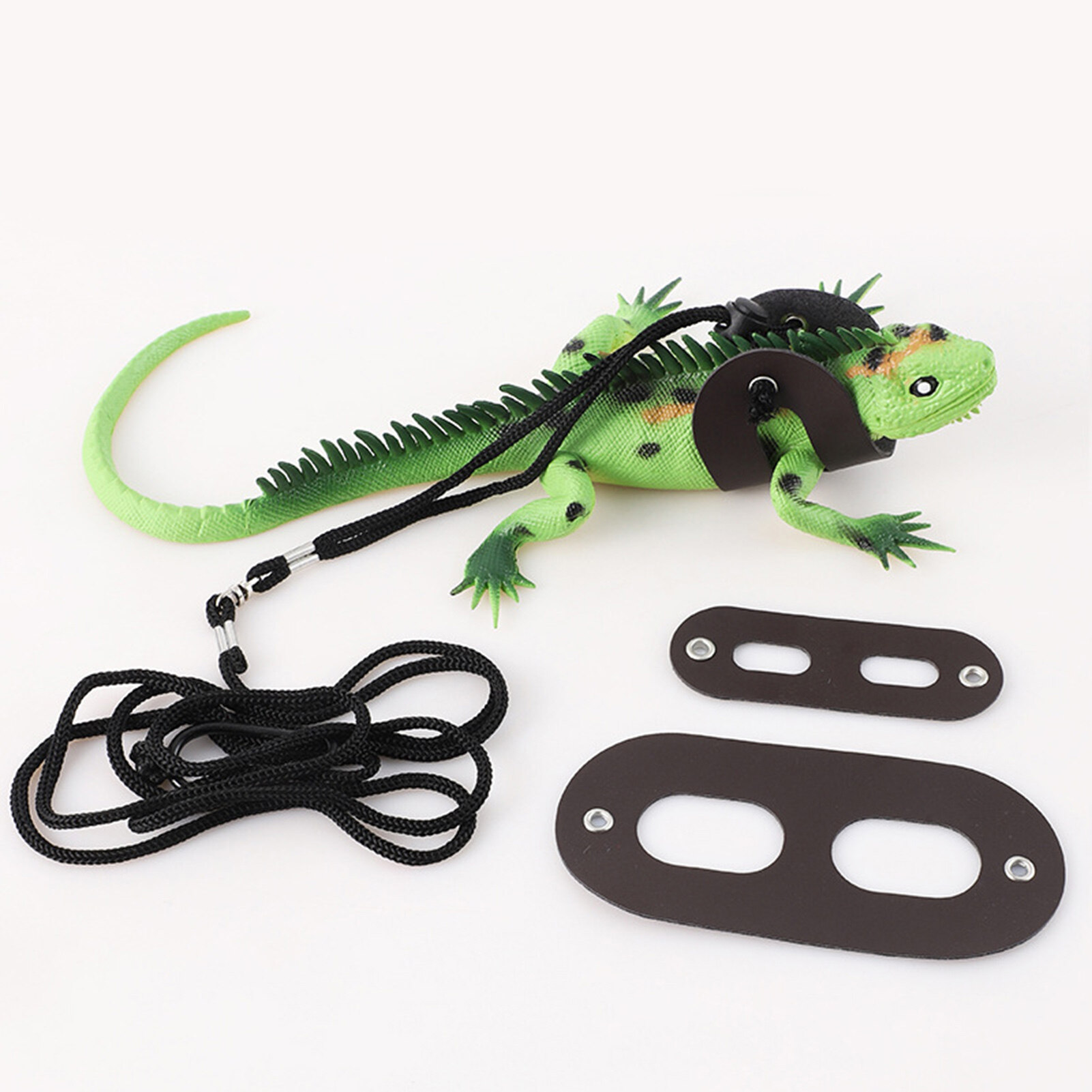 1 Set Pet Leash Lightweight Soft Touch Fashion Reusable Easy-wearing Outing Tool Faux Leather Lizard Traction Rope Reptile Amphibian Leash for Chinchilla Lizard Harness Easy-wearing