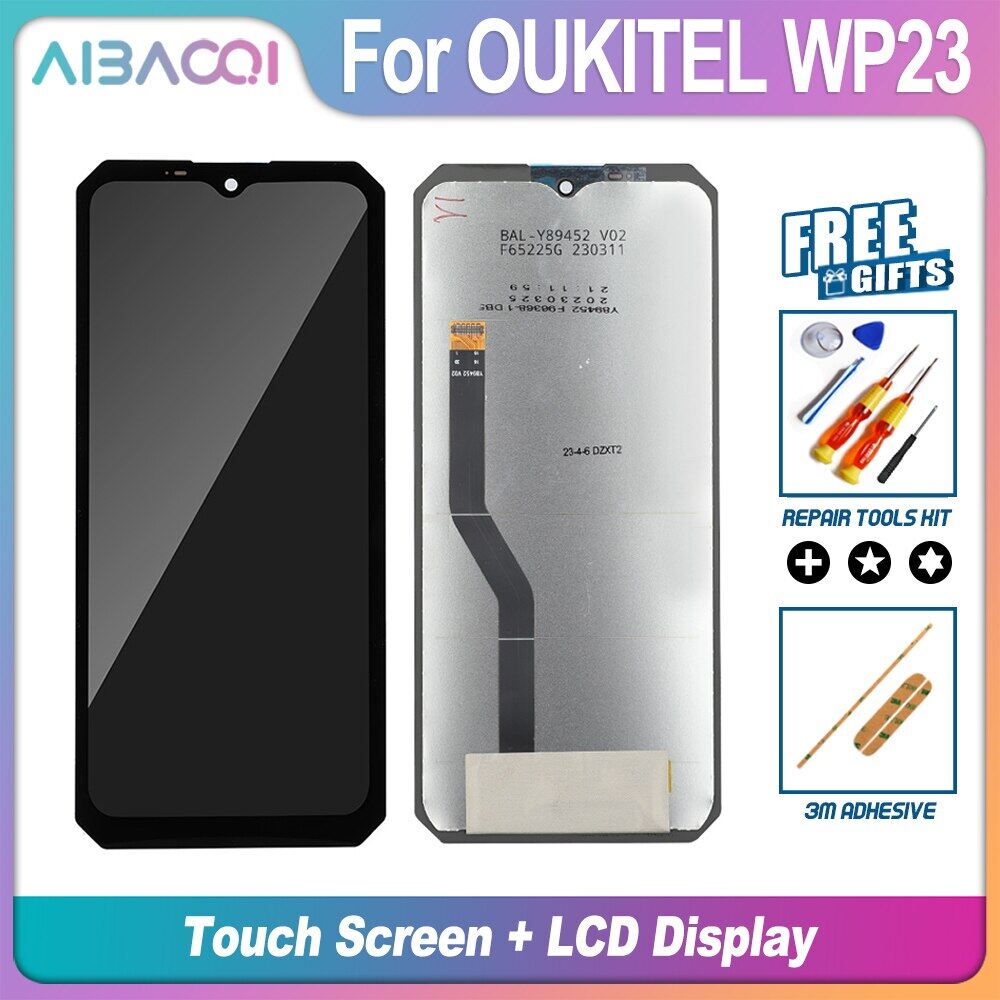 Aibaoqi Brand New For OUKITEL WP23 Touch Screen + LCD Display Assembly Replacement For OUKITEL WP22 LCD