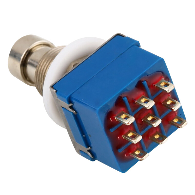 9-Pin 3Pdt Metal Stomp Foot Switch For Guitar Effects Pedal Box True Bypass Malaysia