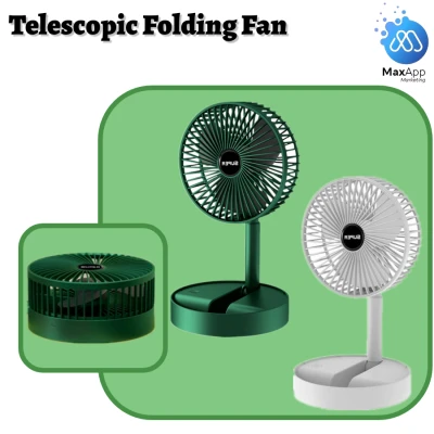 (Ready Stock) Multifunction Mini Foldable USB Rechargeable Desk Fan Portable Telescopic Fan Home Outdoor Fan Camping Fan
