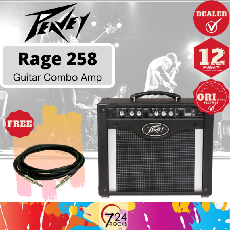 724 ROCKS Peavey Rage 258 25-watt 1x8 Combo Guitar Amp / Amplifier Malaysia