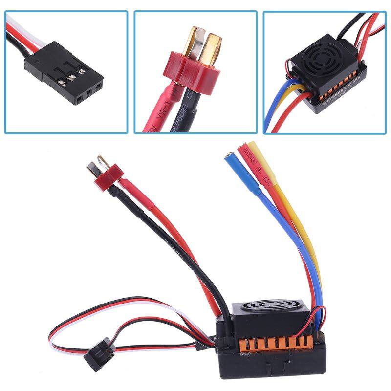 【Micheer】Brushless Động Cơ 1/10, Bộ Điều Khiển Tốc Độ Điện ESC Chống Nước 60A Cho Phụ Kiện RC