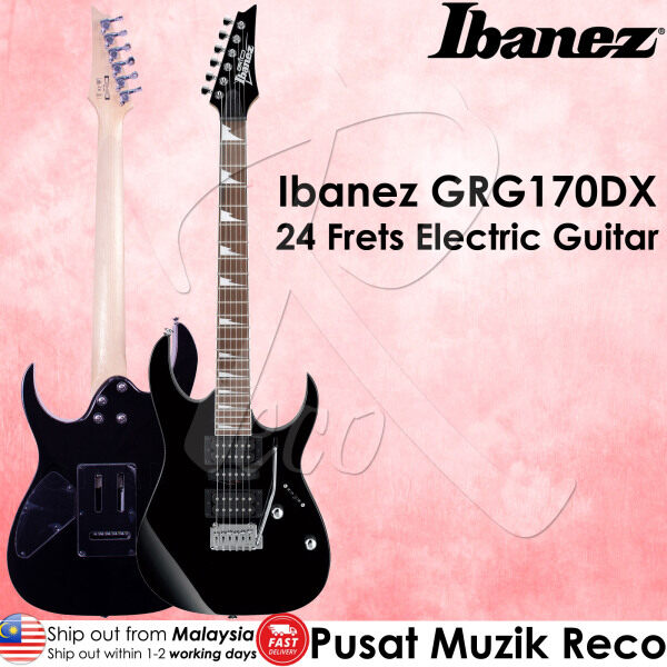 Ibanez GRG170DX BKN 24 Frets Electric Guitar with Tremolo - Black Night Malaysia